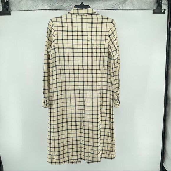 Cardinals Vintage Women’s Button Front Plaid Long Duster Shacket Jacket Medium - Picture 10 of 15